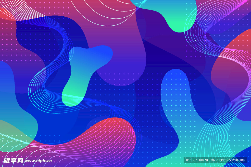 炫彩抽象流体图案背景