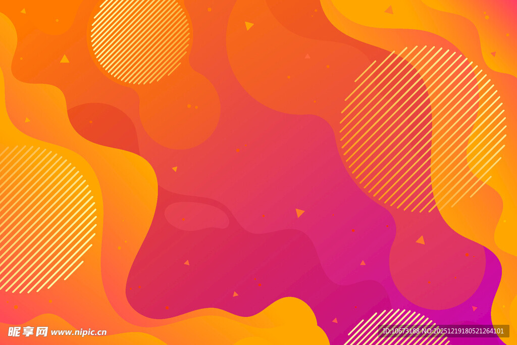 渐变流体风格背景图案