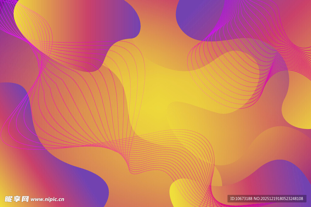 梦幻渐变流体艺术背景