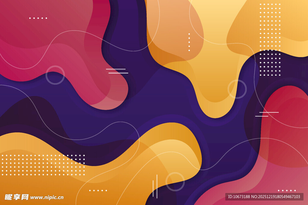 抽象流体渐变几何背景图