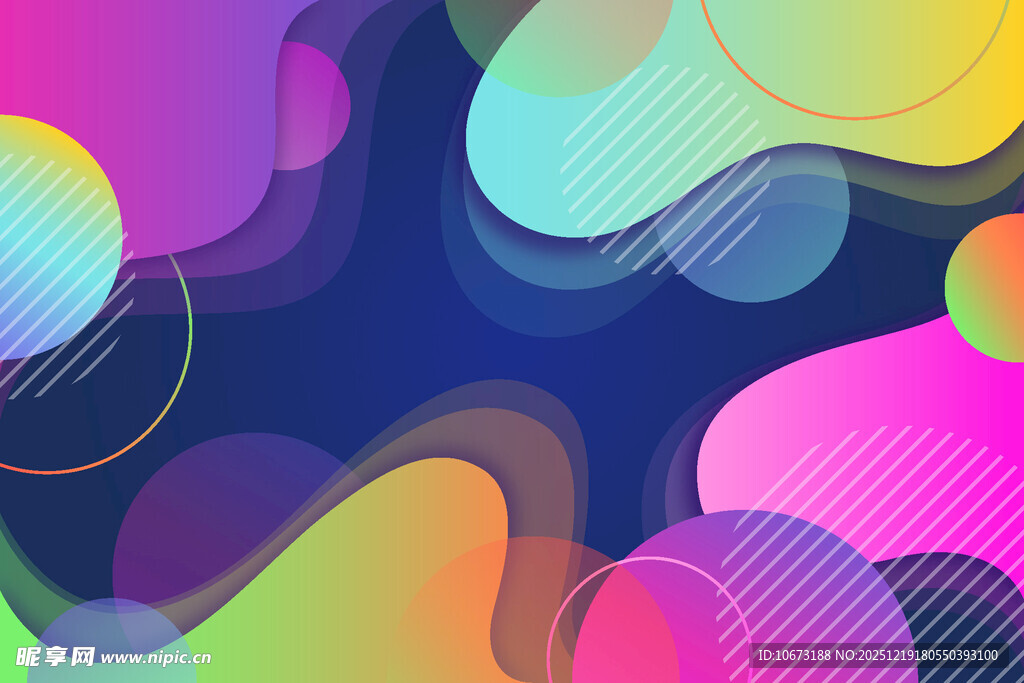 多彩流体渐变抽象背景图