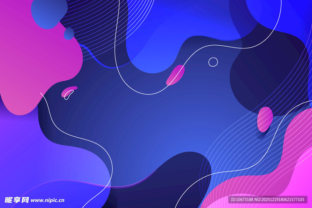 渐变流体抽象背景图案