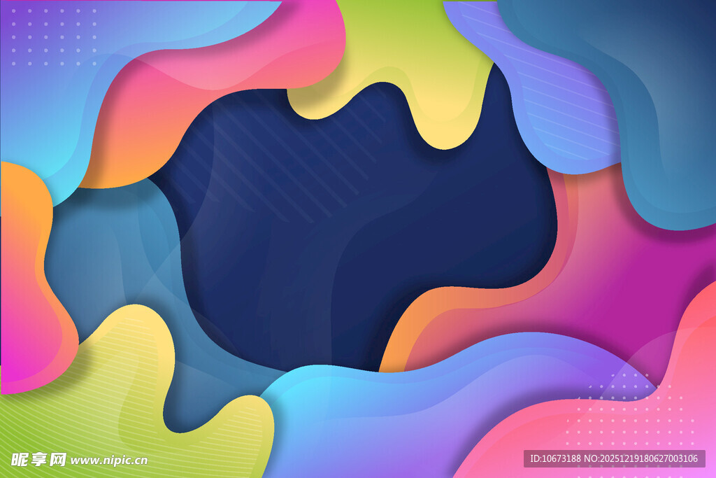 多彩流体抽象图案背景
