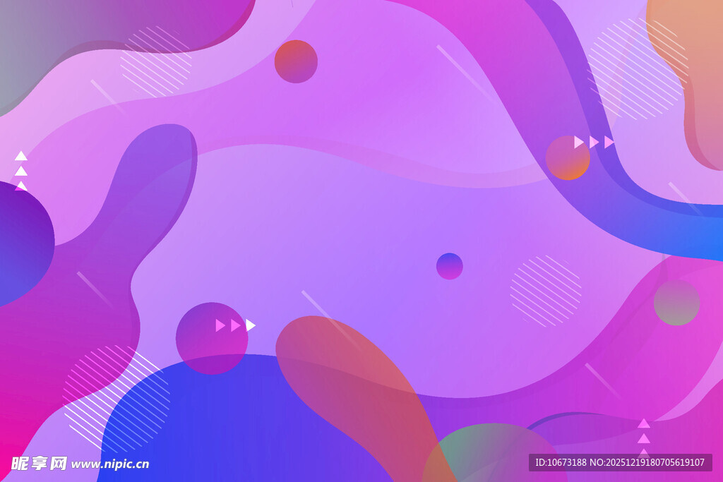 梦幻流体渐变抽象艺术图案