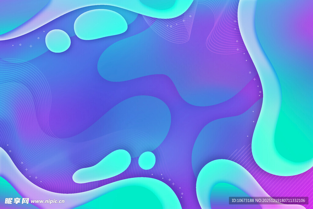 梦幻渐变流体艺术背景