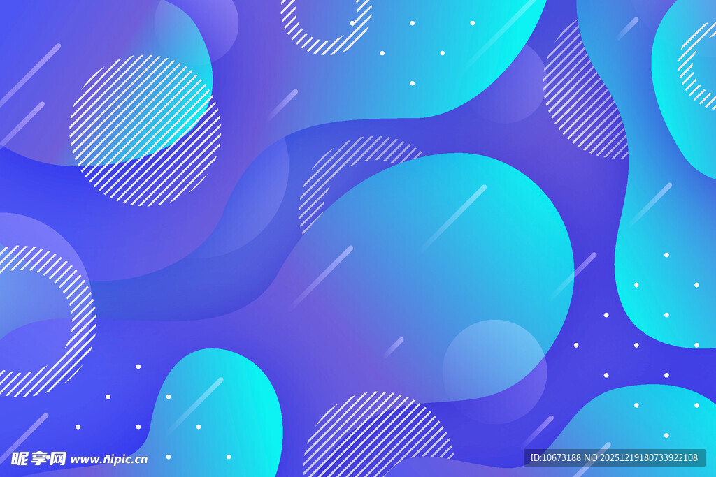 梦幻蓝紫渐变流体背景图