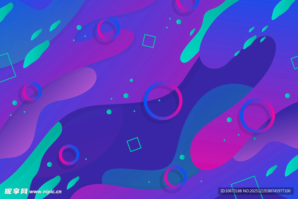 梦幻多彩流体渐变背景图