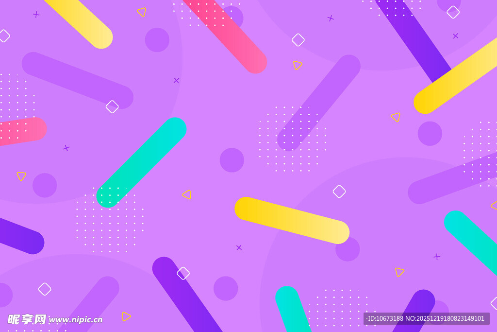 多彩线条构成的梦幻背景