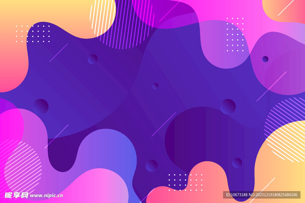 多彩渐变抽象几何背景图