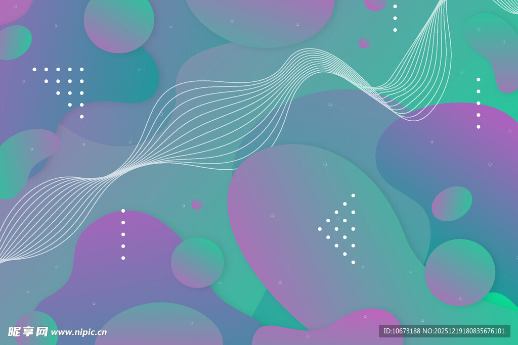 梦幻渐变流体抽象背景图