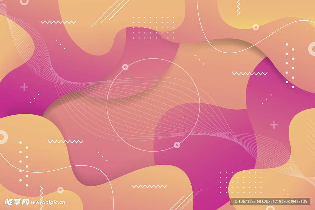 多彩抽象几何背景图案