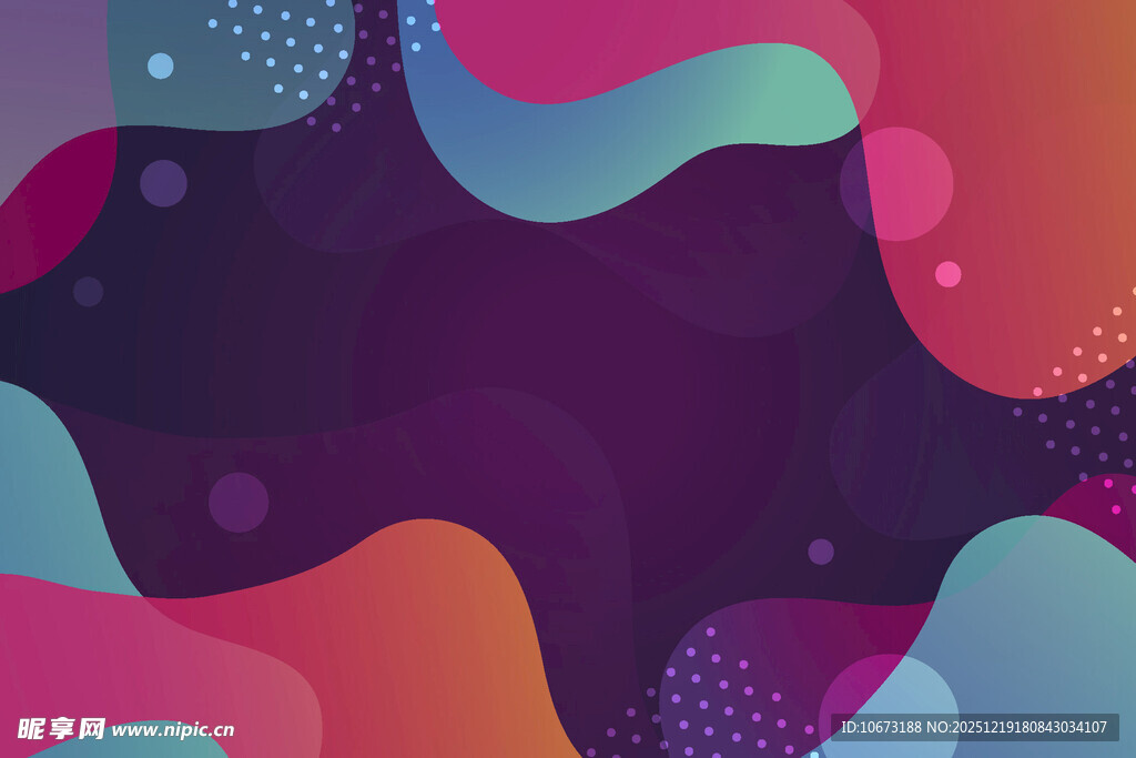 多彩流体渐变抽象背景图