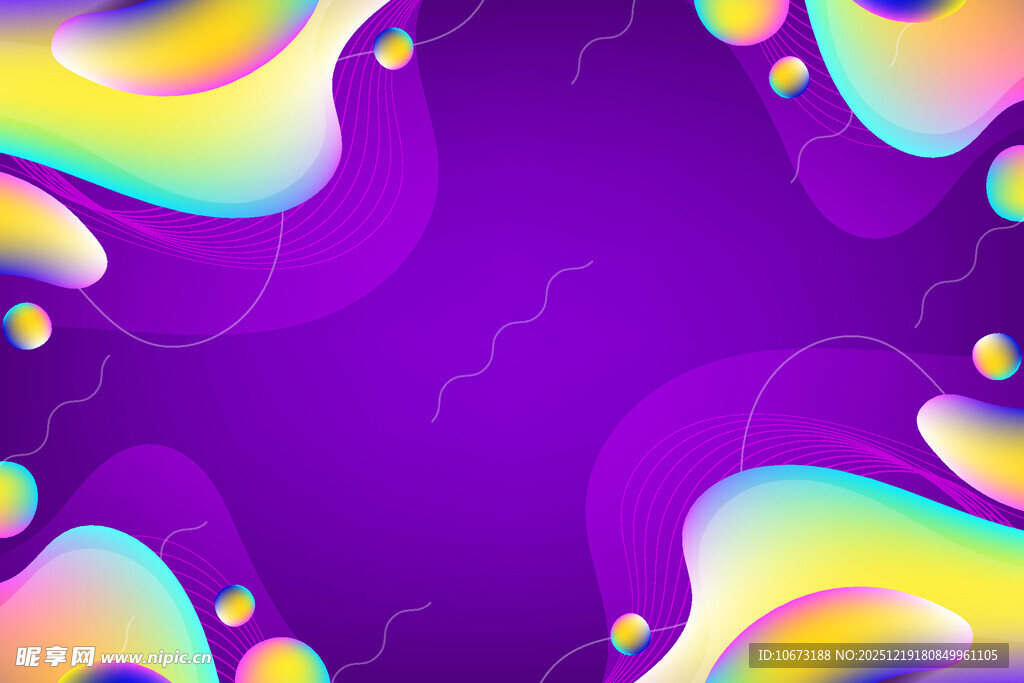 梦幻渐变流体紫色背景图