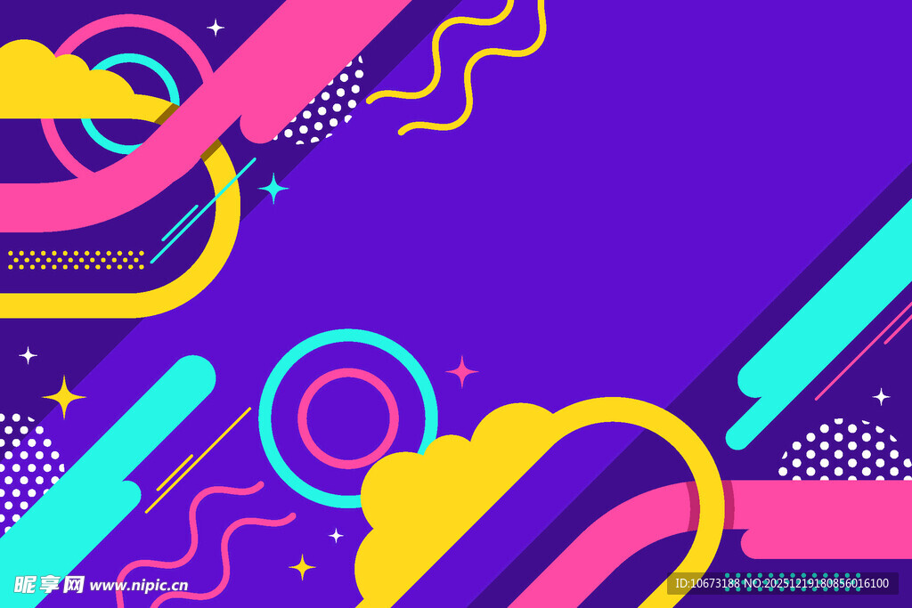 炫彩几何抽象背景图案