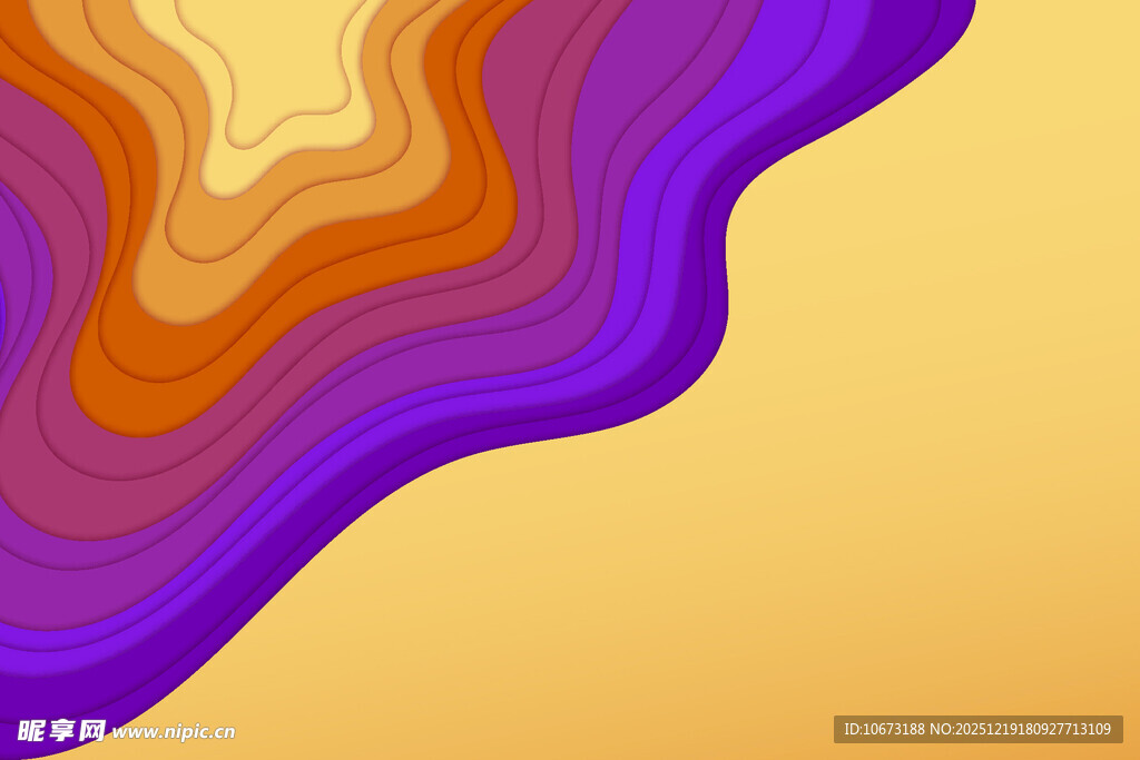 多彩波浪形抽象背景图案