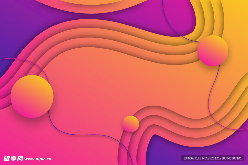 梦幻渐变流体艺术图案