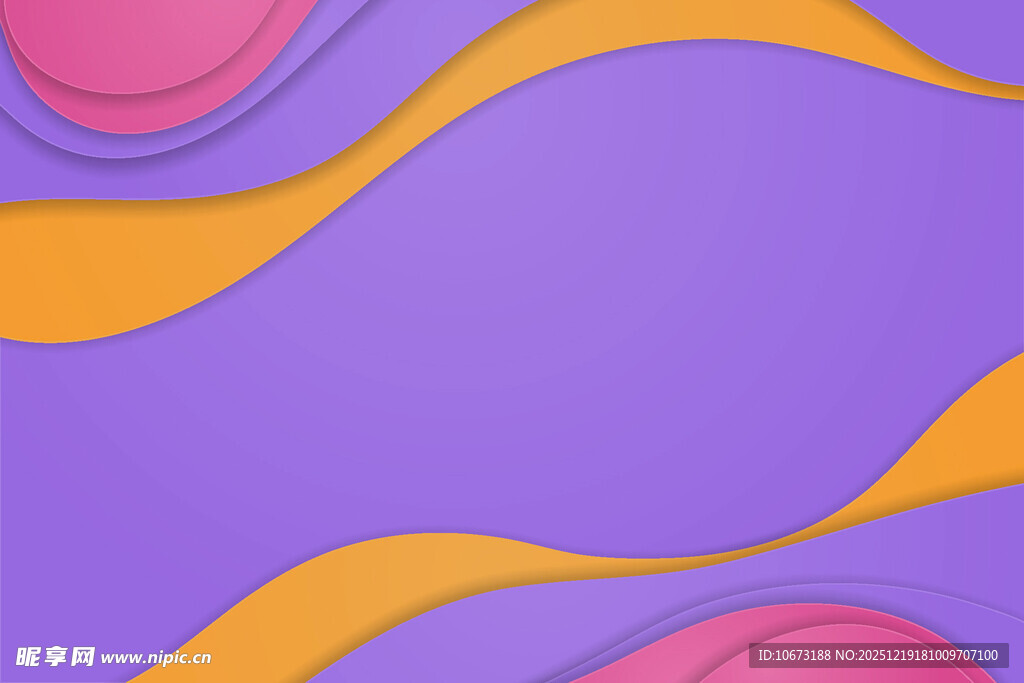 多彩波浪形抽象背景图案