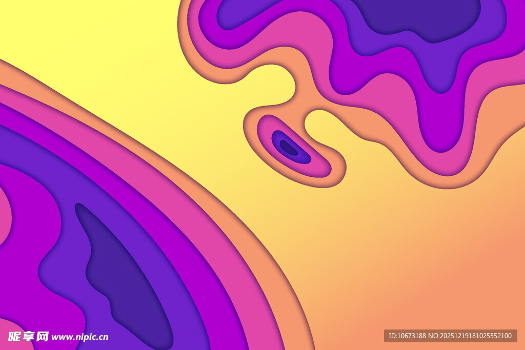 梦幻渐变流体艺术图案