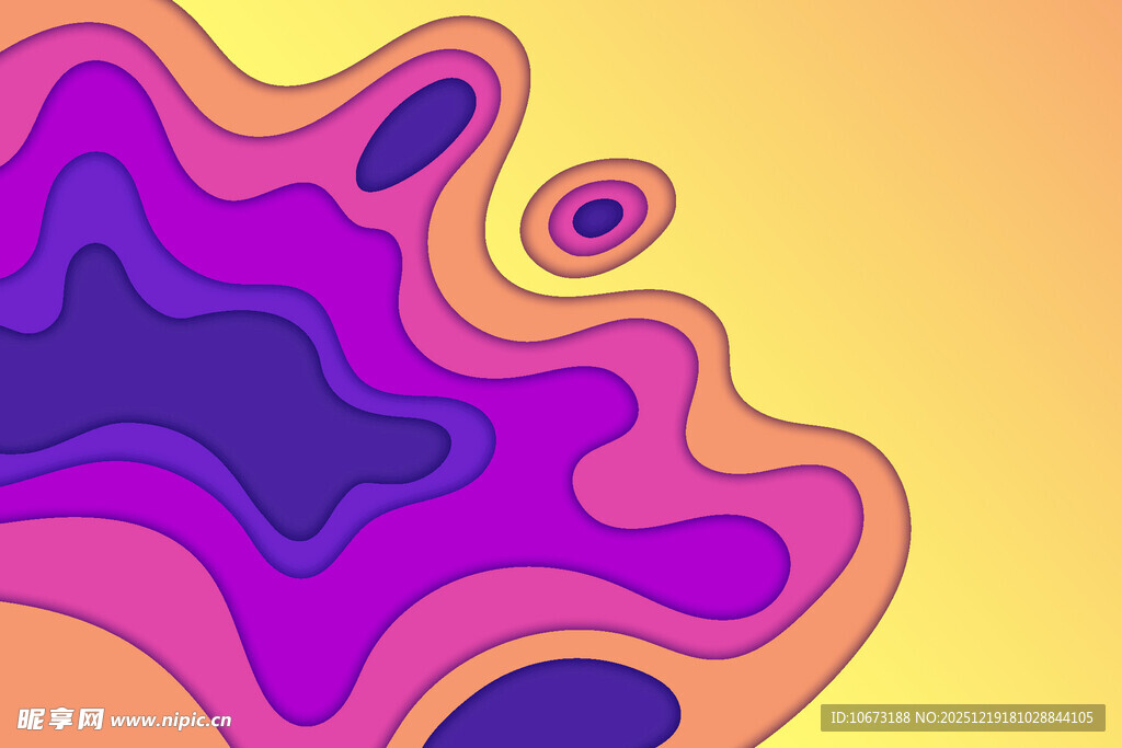 梦幻渐变流体艺术图案