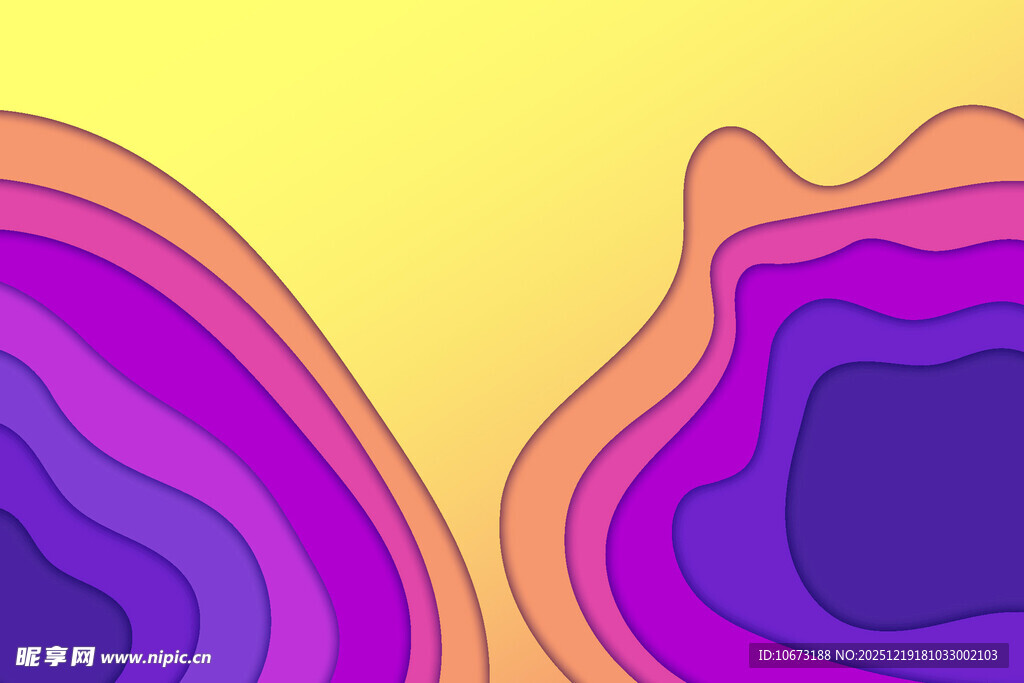 多彩渐变抽象几何图形