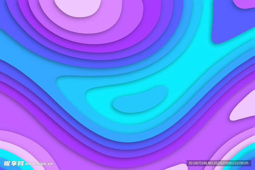 梦幻渐变流体抽象图案