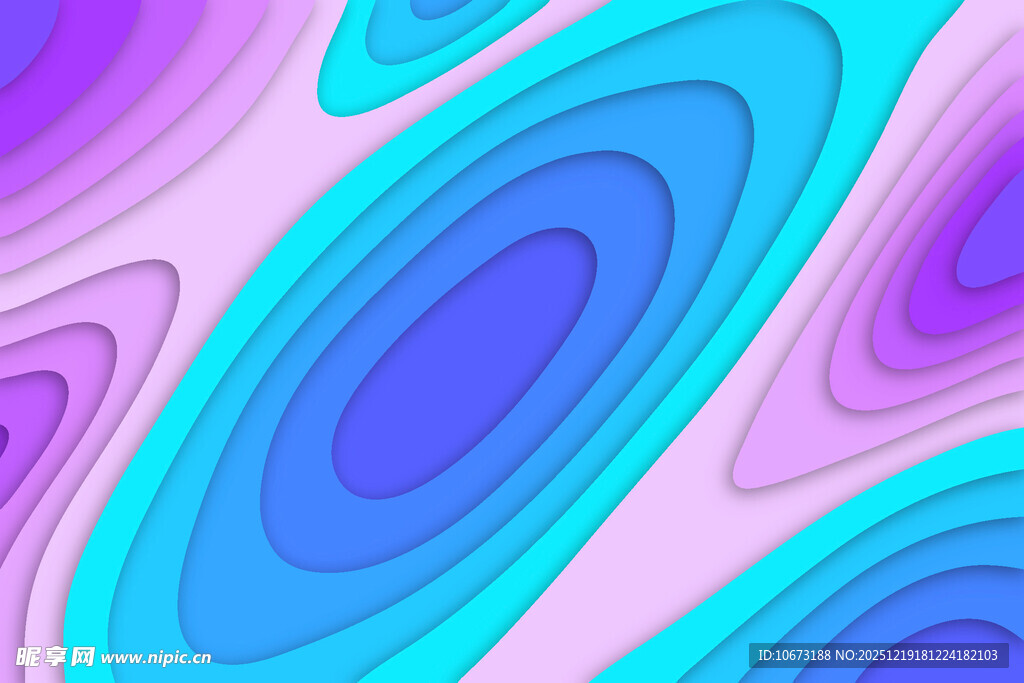 梦幻渐变流体抽象图案