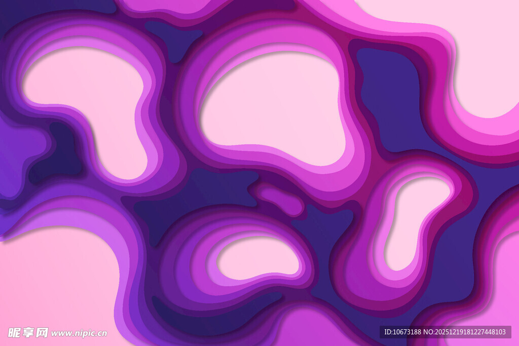 梦幻渐变流体抽象图案