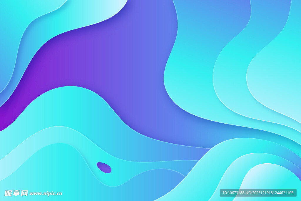 蓝紫色渐变流体抽象背景