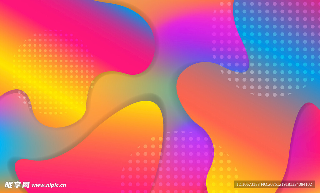 多彩流体渐变抽象背景图