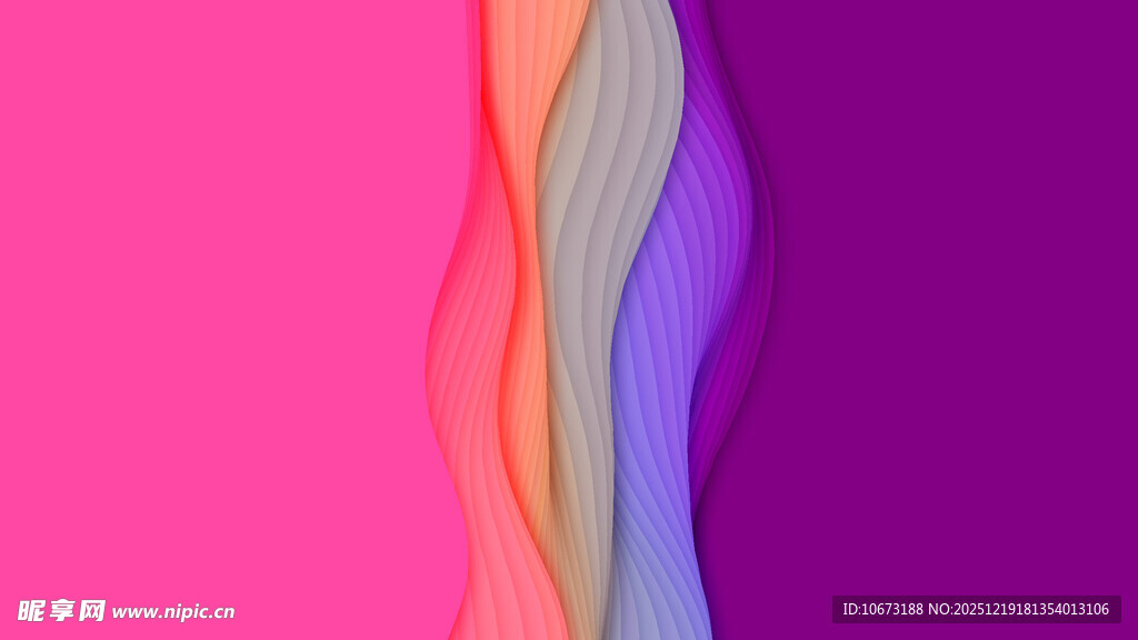 多彩渐变流体抽象背景图