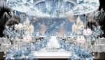 白蓝色婚礼效果图