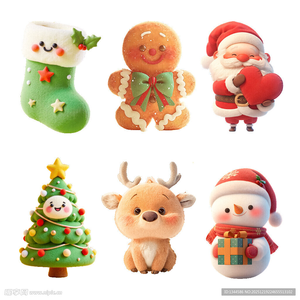圣诞可爱装饰小物集合