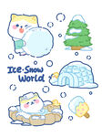冰雪世界的萌趣动物们