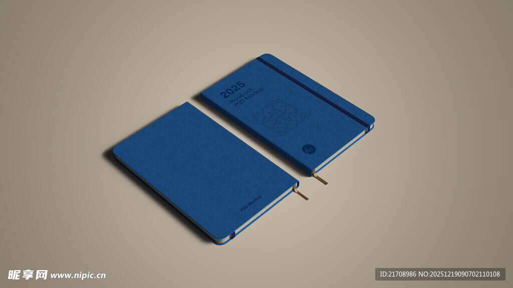 蓝色折叠物件展示