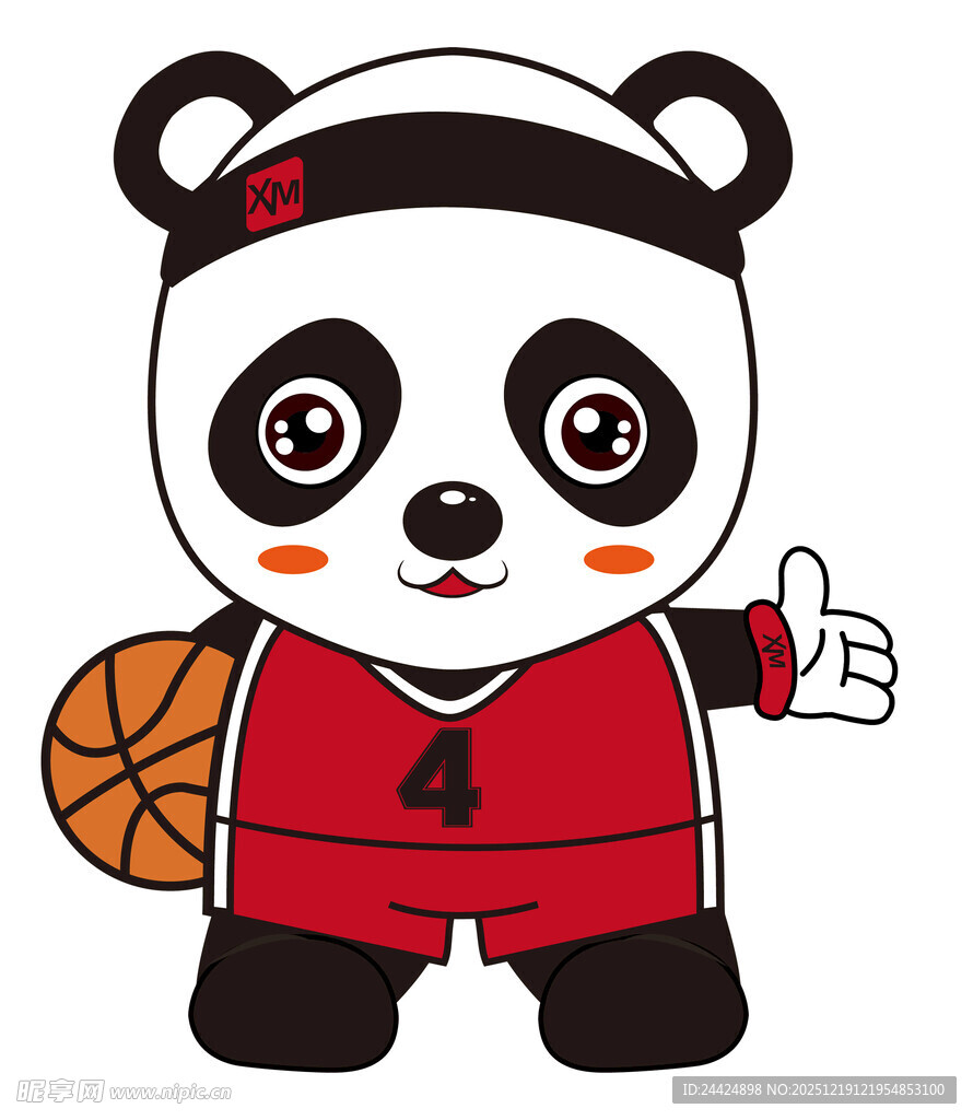 篮球熊猫活力满满