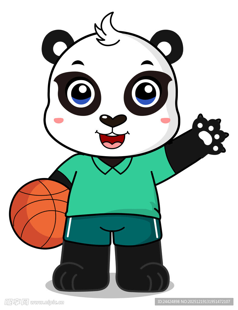 熊猫篮球小子活力满满