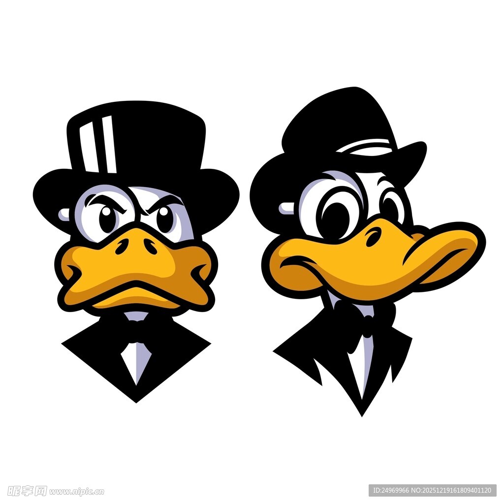 绅士鸭卡通形象