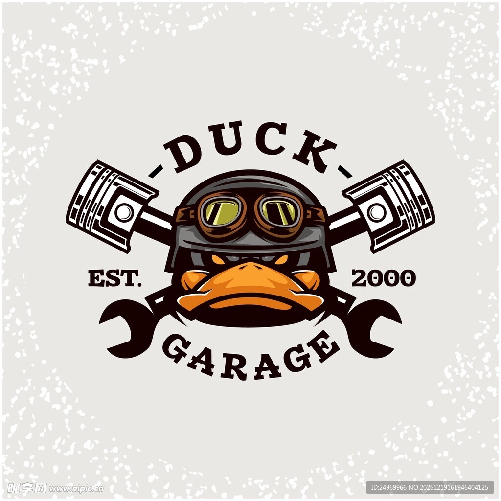 鸭子车库标志设计