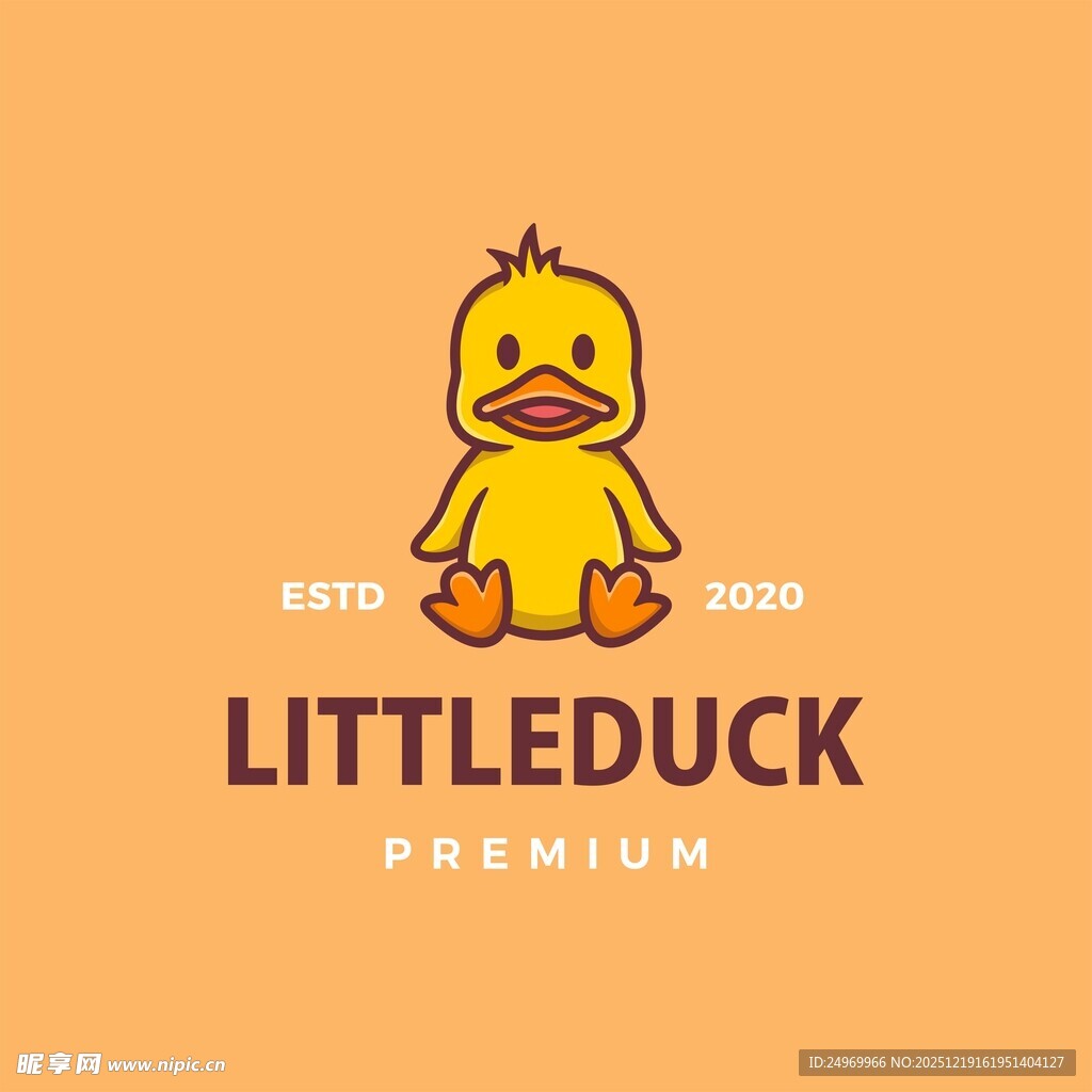 小黄鸭品牌标志设计