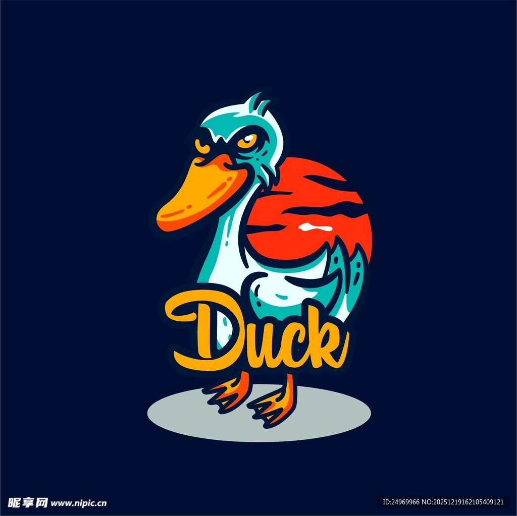 卡通鸭子形象设计