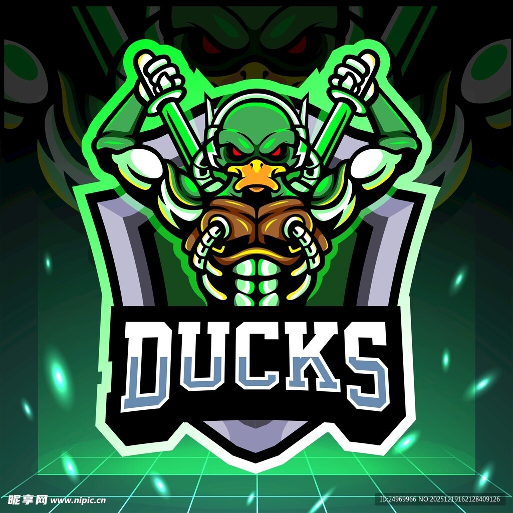 鸭子主题电竞战队标志