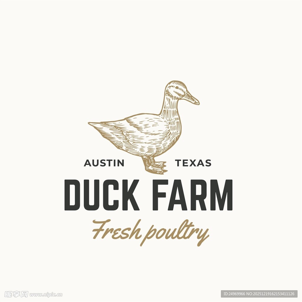 奥斯汀鸭农场标志设计