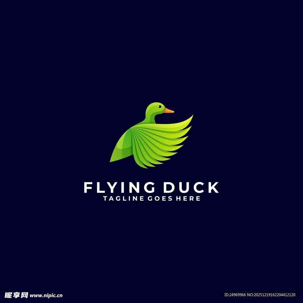 飞翔鸭品牌标志设计