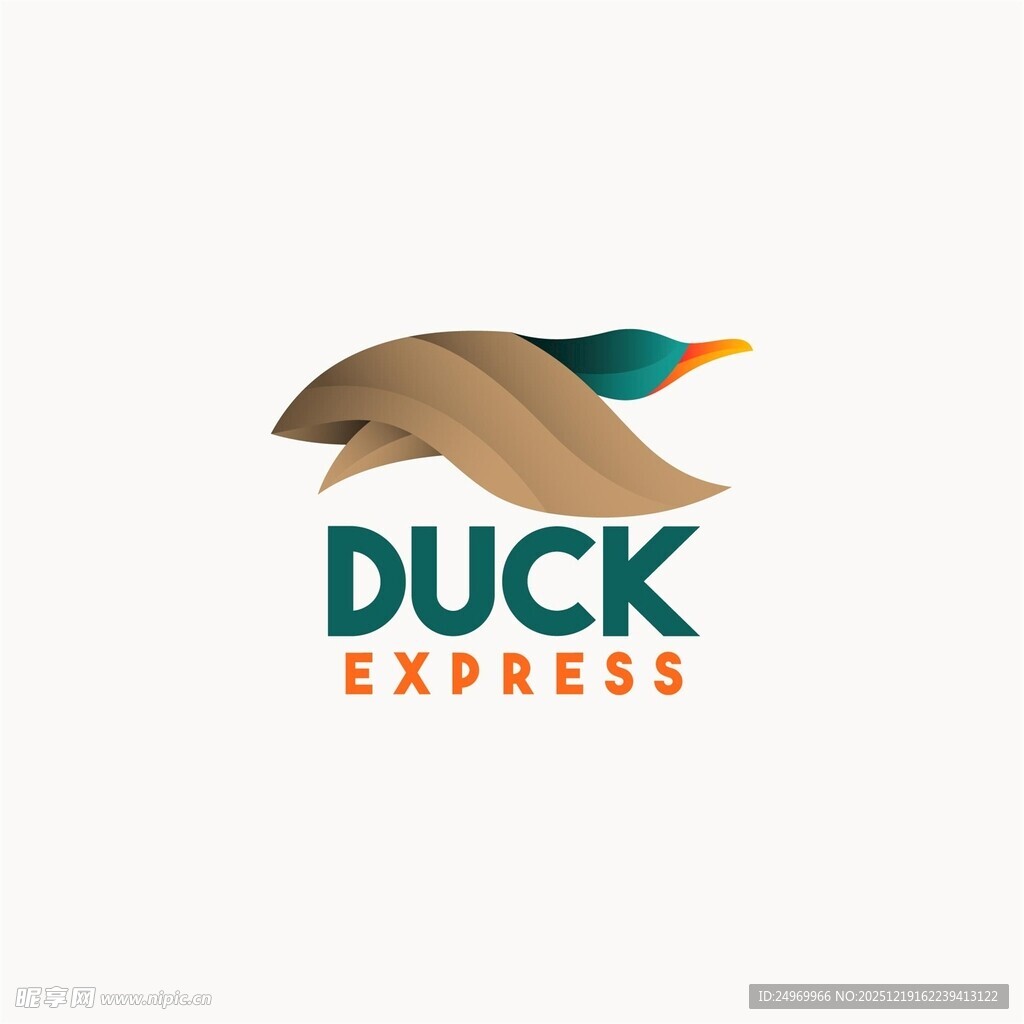 鸭速快递标志设计