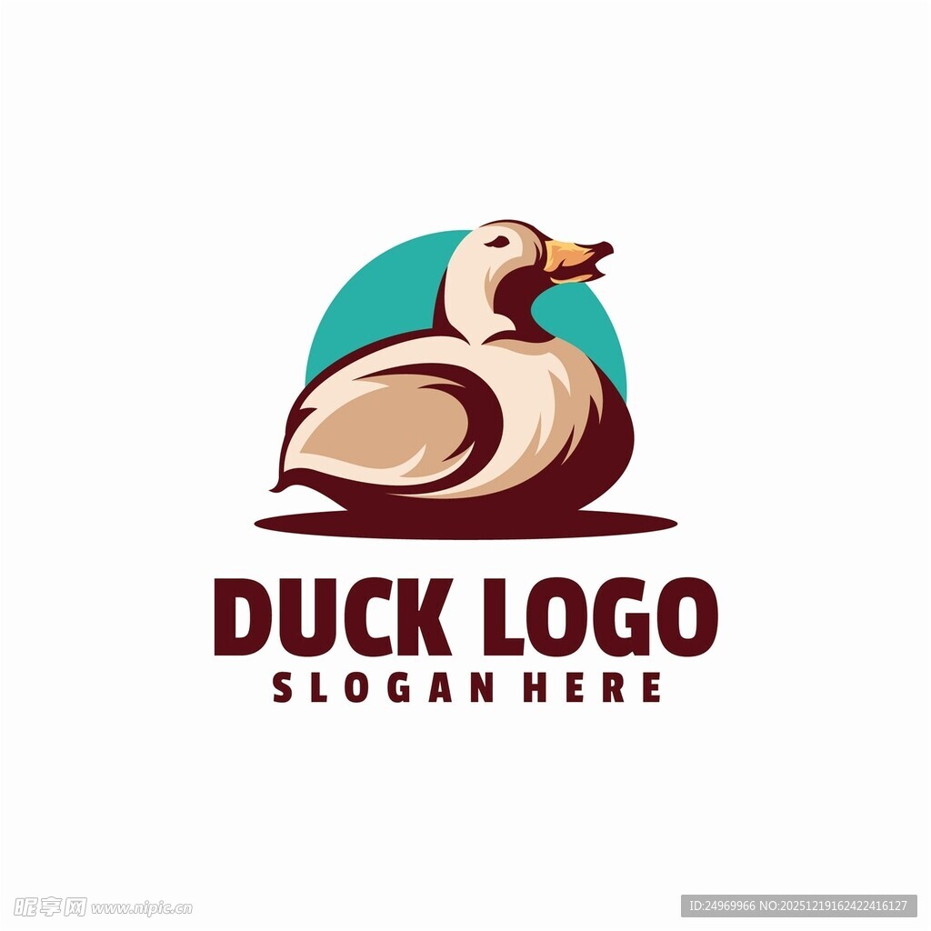 鸭子标志设计