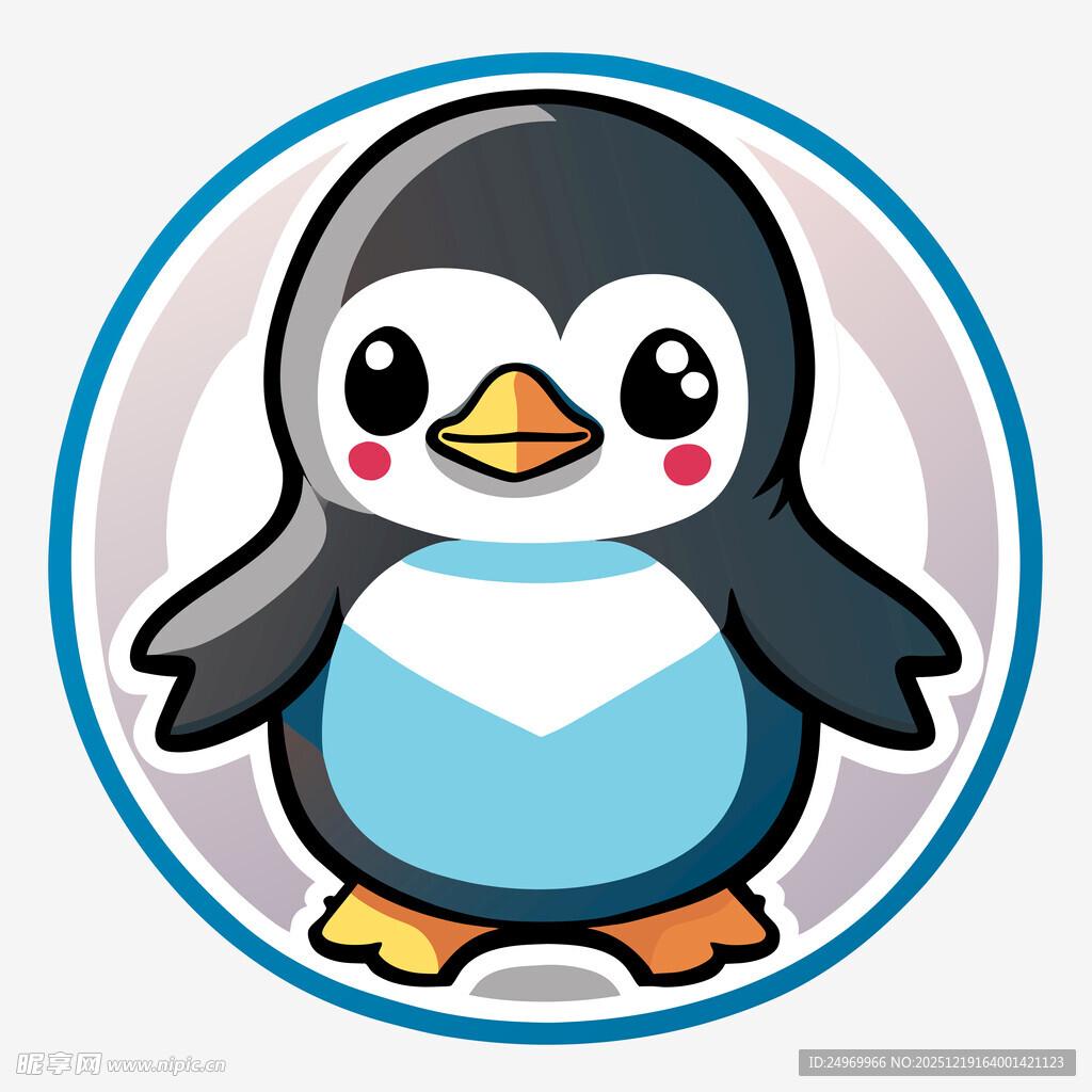 可爱卡通企鹅形象