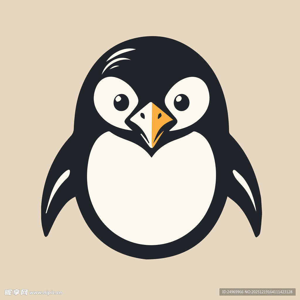 可爱卡通企鹅形象
