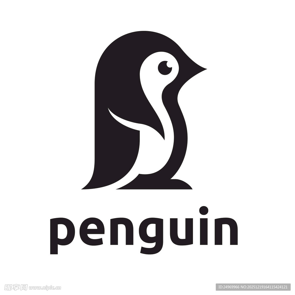 企鹅标志图案