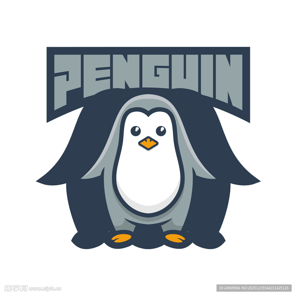 可爱企鹅形象