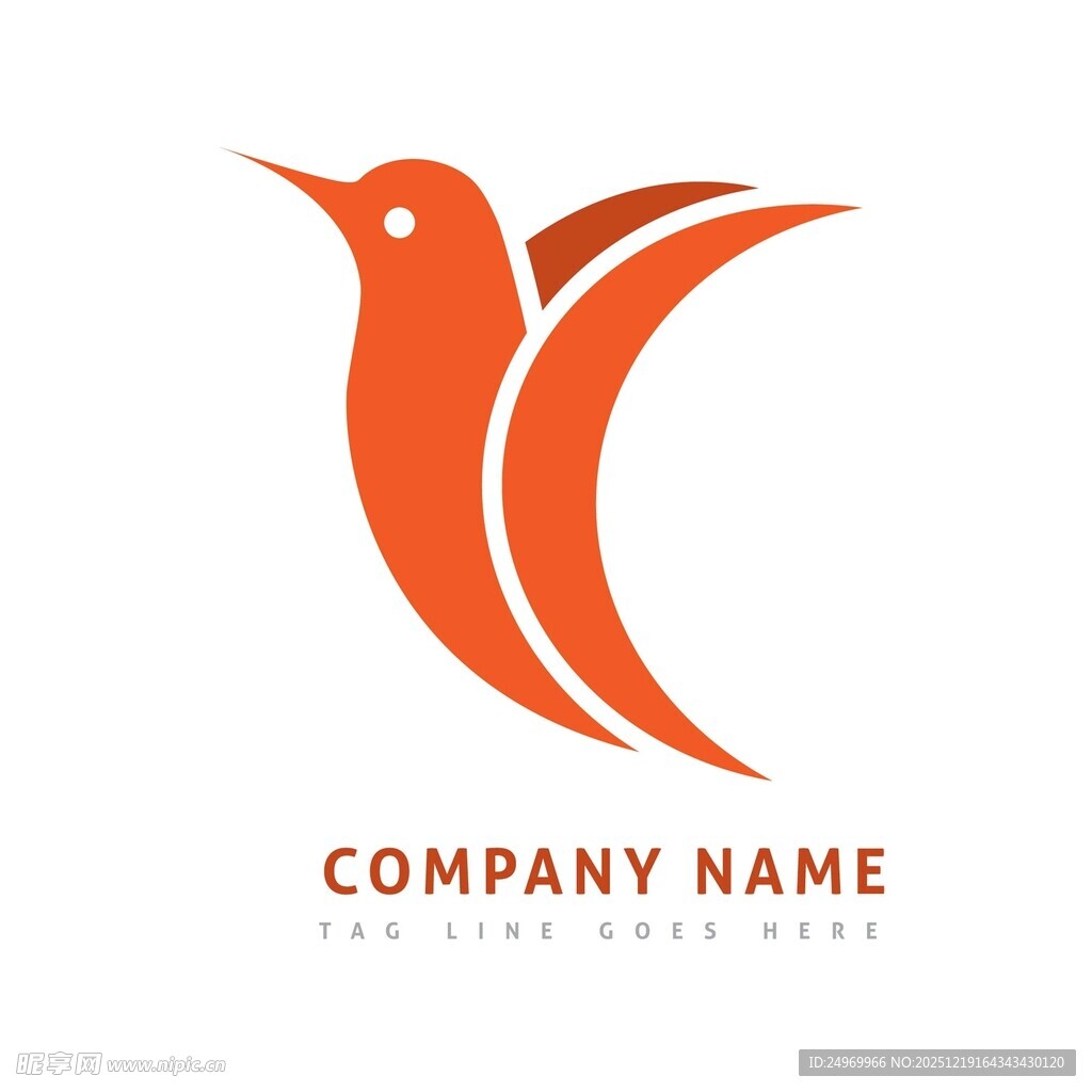 橙色飞鸟公司标志
